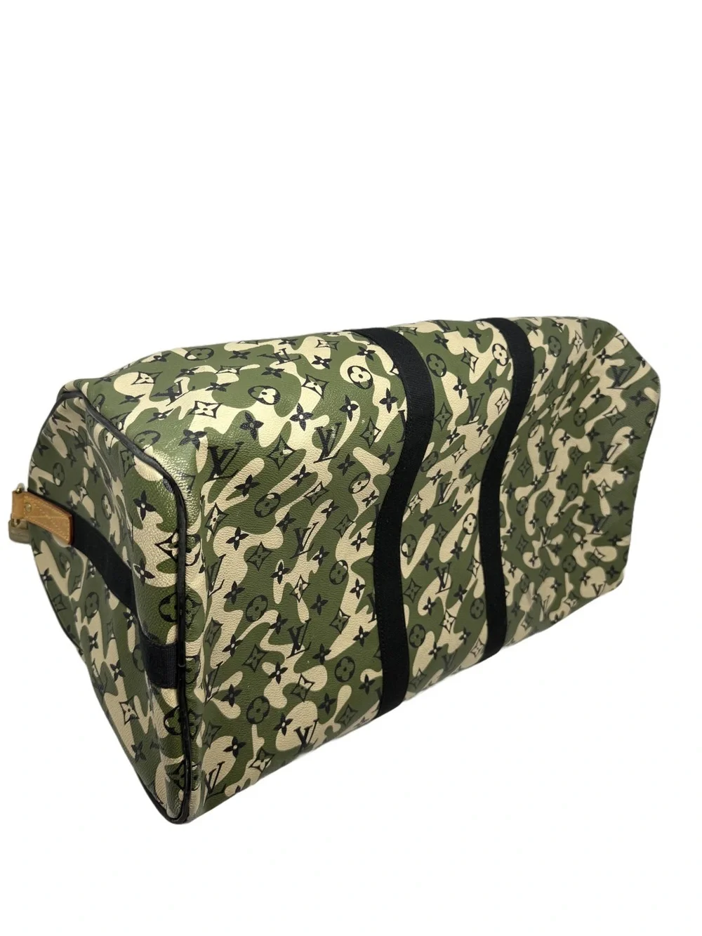 Louis Vuitton Takashi Murakami Monogramouflage Camo Keepall Bandouliere 55